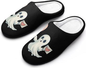 Generic Cute Ghost Boo Mens Slippers Comfortable And Non-slip Cotton Slipper Shoe for House