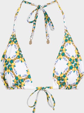 Milly Lemon Tile Bikini Top