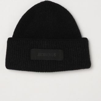 Jacquemus Berretto beanie in misto lana e alpaca con risvolto e logo