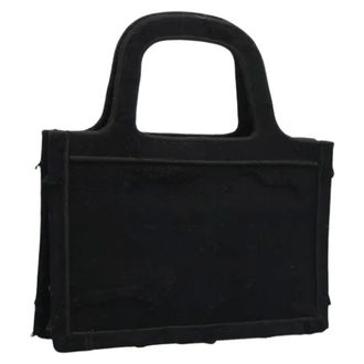 Dior Pre-owned Tote Bags, female, Black, Size: ONE SIZE Pre-owned Vintage Canvas Tote Bag
