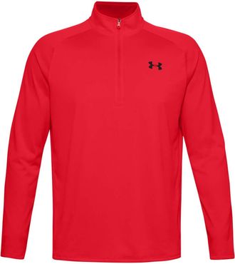 Under Armour Mens Tech 2.0 1/2 Zip Sweater - Red - XXXXL