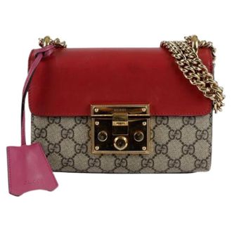 Gucci Pre-owned Cross Body Bags, female, Multicolor, Size: ONE SIZE Pre-owned Padlock Small Chain Shoulder Crossbody Bag
