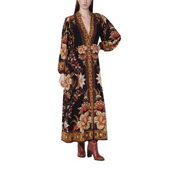 Farm Rio Maxi Jurk - Dames - Maxi kleedjes - Veelkleurig - S - Kleedjes