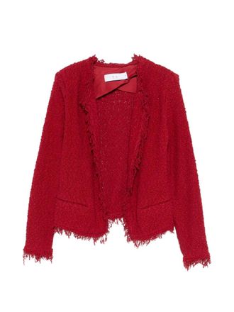 Iro Shavani jacket - women - Cotton/Polyamide - 34 - Red