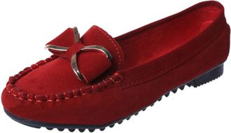 Generic Loafer Womens Low Shoes, Plain Slip-On Shoes with Bow, Flat Summer Slippers, Fashionable Breathable Work Shoes for Bride, Office Shoes, Lace Shoes, Ba