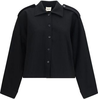 Khaite Black Acetate Womens Shirt