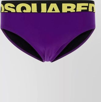 Dsquared2 stretch nylon swim brief logo waistband