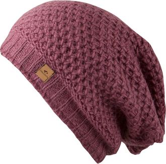 Chillouts Beanie CHILLOUTS Nele Hat, Damen, rosa (rose), Wolle, Waffelmuster, unifarben, M&uuml;tzen Beanie, mit weichem Fleece innen, atmungsaktiv, temperaturreguli