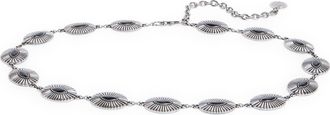 Vince Camuto Stone Conch Chain Belt in Antique Silver at Nordstrom Rack, Size Large/x-Large