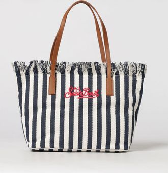 MC2 Saint Barth Borsa in cotone con logo ricamato