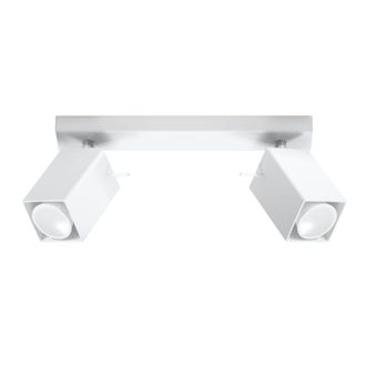 Sollux Lighting L&aacute;mpara de techo blanco acero alt. 16 cm