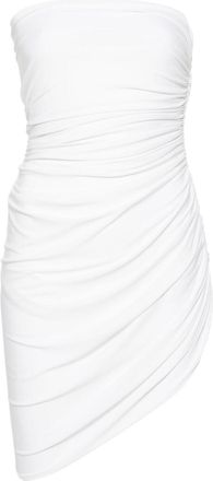 Norma Kamali Gathered Strapless Minidress - Womens - Polyester/Spandex/Elastane