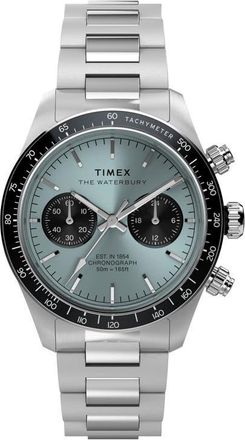 Timex Waterbury Heritage Chronograph Bracelet Watch, 39mm in Stainless Steel at Nordstrom