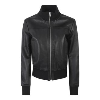 Frankie Shop Leather Jackets, female, Black, Size: XS Tobias Leather Jacket