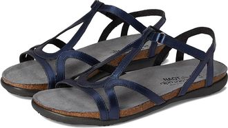 Naot Dorith Womens Sandals Polar Sea Leather : EU 41 (US Womens 10) M