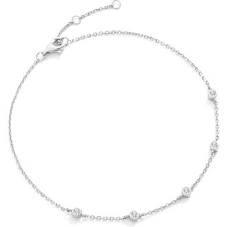 Mint & Lily Bezel Set Cubic Zirconia Bracelet in Sterling Silver at Nordstrom