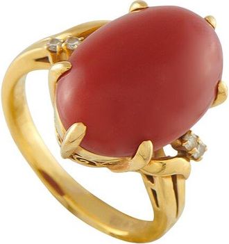 Mikimoto 18K Coral Ring (Authentic Pre-Loved)