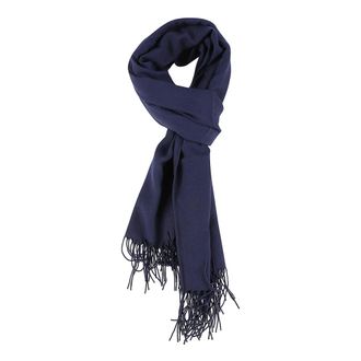 Emporio Armani Accessoires, Heren, Blauw, ONE Size, Logo Sjaal