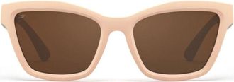 Serengeti Eyewear Rolla Bold Square Frame Sunglasses with Tortoiseshell Arms