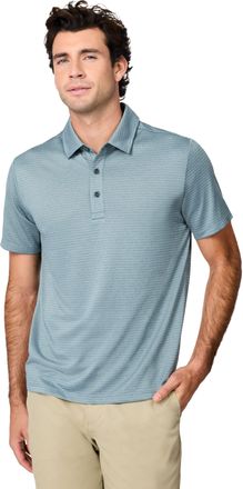 Free Country Mens Tech Jacquard Polo Shirt
