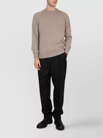 Drumohr cashmere ribbed cross-neck jumper