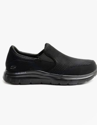Skechers Mens Skechers Work 77048EC FLEX ADVANTAGE - MCALLEN SR Mens Occupational Trainers Black - Size: 5.5