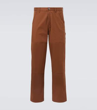 Moncler Cotton-blend gabardine straight pants