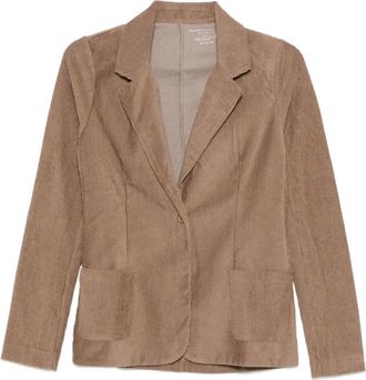 Majestic Filatures buttoned patch-pockets blazer - women - Fabric - 4 - Brown