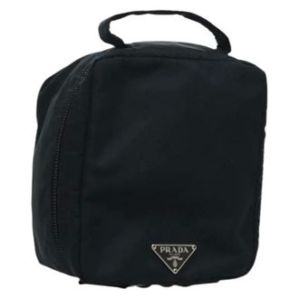 Prada Vintage, unisex, Blauw, ONE Size, Nylon, Pre-owned Nylon Mini Bag