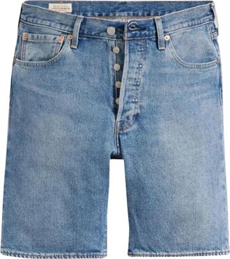 Levi's 501 Original Denim Shorts - Heren - Denim shorts - Blauw - W29 - Denim - Korte Broeken