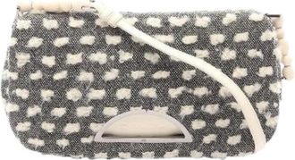 Dior Pre-owned Maris Pearl Wollen Lederen Schoudertas - Dames - Vintage Schoudertas - Grijs - ONE Size - Wol - Vintage