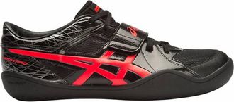 Asics Mens Throw Pro Shoes In Black/coral