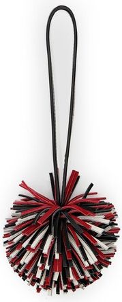 Rebecca Minkoff Pompom Bag Charm in Black/Siren/White at Nordstrom