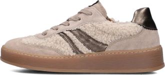 Gabor Schoenen, Dames, Beige, 40 EU, Leer, Beige Lage Sneakers voor Dames