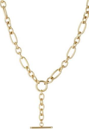 Adornia 18K Gold Plated Bar Pendant Y-Necklace at Nordstrom Rack
