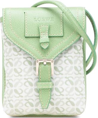 Loewe Pre-owned Loewe Anagram Canvas Crossbody Ladies 340701