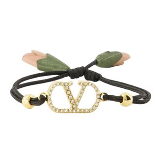 Valentino Garavani Bracelets, female, Black, Size: ONE SIZE Vlogo Bracelet
