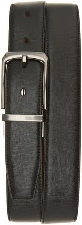 Original Penguin Feather Edge Stitched Faux Leather Belt in Black at Nordstrom Rack, Size 30