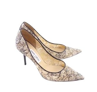 Jimmy Choo London Lace Agnes Pumps Size 38.5