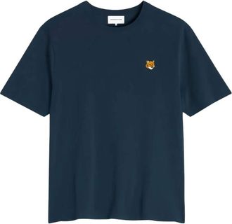 Maison Kitsun&eacute; Tops, Heren, Blauw, XL, T-Shirts
