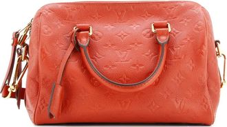 Louis Vuitton Speedy Bandouliere Bag Monogram Empreinte Leather 25 shoulder bag - Oranje