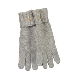 Ralph Lauren Accessoires, Heren, Grijs, ONE Size, Wol, Wollen Handschoen