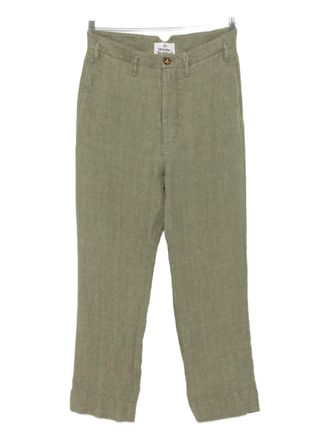 Vivienne Westwood Khaki Green Straight Leg Trousers