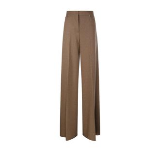 Max Mara Ugola Pant - Dames - Broeken - Bruin - Maat: L Zijde
