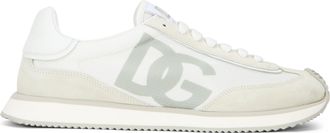 Dolce & Gabbana Mens Sneakers White White-White Polyester Trainers White/white