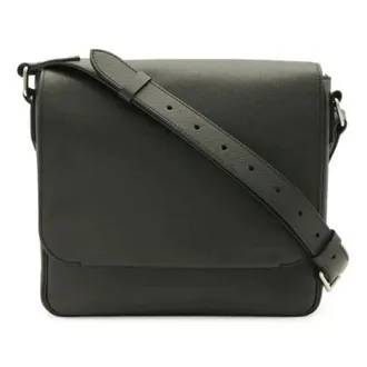 Louis Vuitton Pre-owned Taiga Roman PM Schoudertas - Dames - Pre-owned - Zwart - Maat: ONE Size Leer