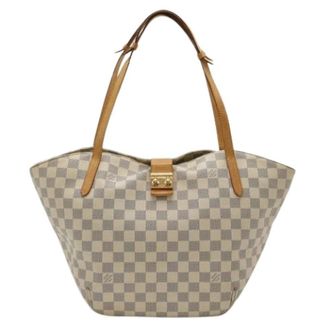 Louis Vuitton Pre-owned Tote Bags, female, Beige, Size: ONE SIZE Pre-owned Damier Azur Shoulder Tote