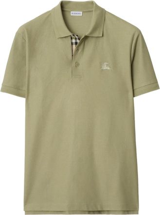 Burberry Poloshirt met logo - Groen