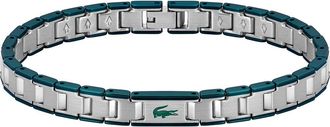 Lacoste Mens Metropole Edge Bracelet in Silver at Nordstrom