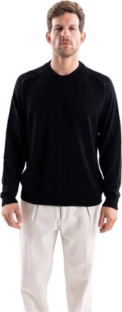 ATOMOFACTORY Jersey de cuello redondo - Knitwear - Hombre - Negro - 2XL